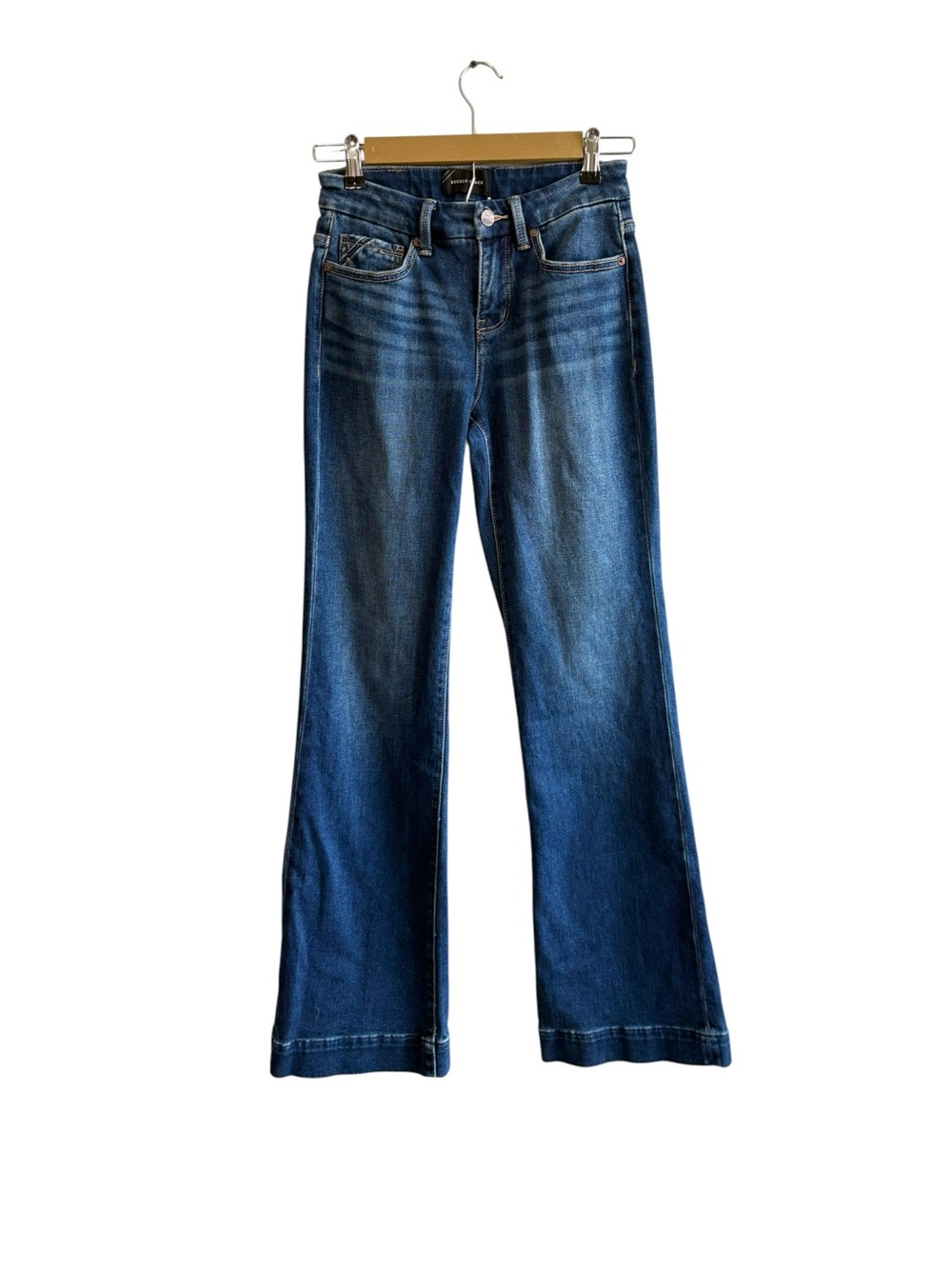 Buckle Black Size 25 Fit No 23 Trouser Dark Wash Flare Leg Jeans Western Country